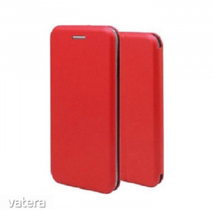Forcell Elegance Nokia 2.2 (2019) oldalra nyíló mágneses könyv tok szilikon belsővel piros
