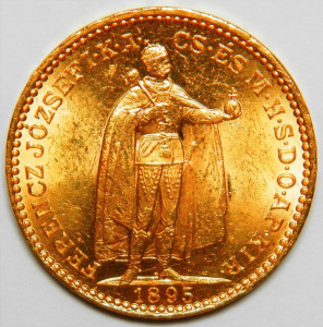 Ferenc József 20 korona 1895 KB UNC [6.80 gramm]