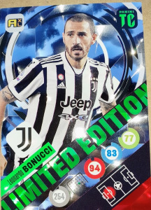 Leonardo Bonucci Juventus Limited Edition focis kártya Panini Top Class 2022