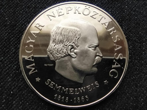 150 éve született Semmelweis Ignác .640 ezüst 50 Forint 1968 BP PP (id62783)