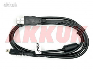 USB adatkábel USB Mini B - Casio, Fujifilm, Nikon, Panasonic, Pentax, Sony stb. 8pin, 8-pin