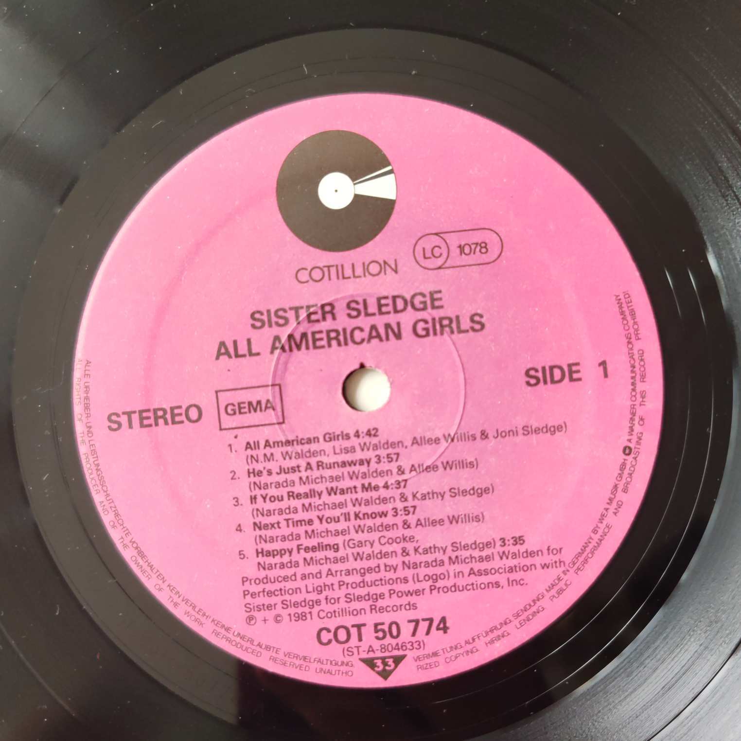 Sisters Sledge / All American Girls COT 50 774