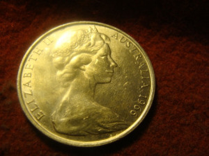 Ausztrália nagyméretű ezüst 50 cent 1966 kiváló  13.28 gramm 0.800 31.5 mm