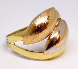 Tricolor arany gyűrű (ZAL-Au 112006)