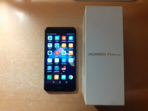 Huawei P9 lite 17 Független Újszerű Fekete Garis !