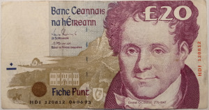 Írország 20 font 1993. 06. 04.