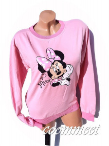 **Disney rózsaszín pulóver Minnie Egeres mintával (M)**