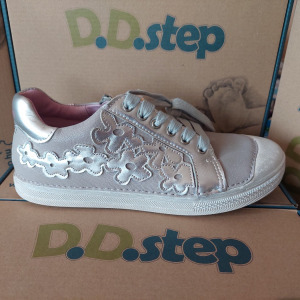 D.D. Step gyerek lány bőrcipő 35 - Grey AKCIÓS!!!