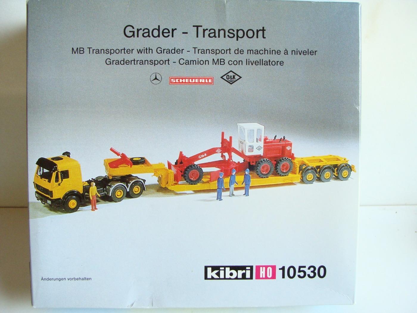 Q315 H0 1:87 Kibri 10530 Mercedes nehézteher kamion + Scheuerle + O&K