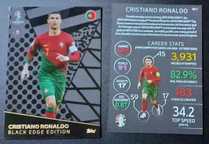 Cristiano Ronaldo Portug lia Black Edge Edition Focis K rtya Topps cristiano-ronaldo-portug-lia-black-edge-edition-focis-k-rtya-topps