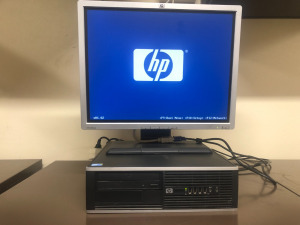 HP QUAD CORE, 4x 3.0 GHz, 8GB RAM, 250GB HDD + 20-os LCD monitor, Win10!