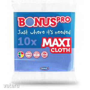 Bonus PRO MAXI általános törlőkendő kék 38x40cm 10 darabos