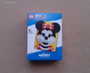 Új, BONTATLAN  LEGO Brick Sketches DISNEY 40457  MINNIE MOUSE