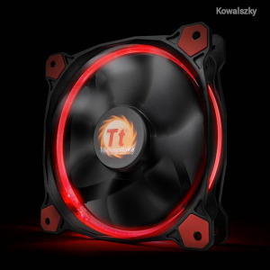 Thermaltake CL-F038-PL12RE-A Riing 12cm Cooler Black/Red LED