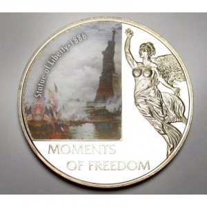 Libéria, 10 dollars 2006 PP - A szabadság pillanatai - Szabadságszobor - 1886 UNC