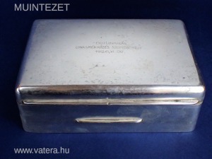 Art deco ezüst asztali doboz - Díjlovaglás versenydíj 1926-ból