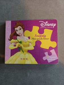 Disney Hercegnők sorozat - A Szépség és a Szörnyeteg -  Szépség  Mini puzzle-könyv (4 db kirakó)