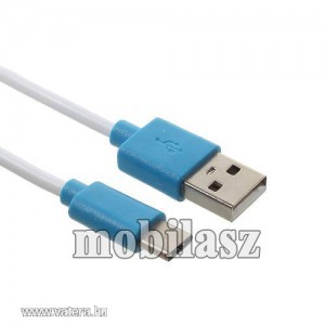 PINZUN 2A adatatátviteli kábel / USB töltő - USB / USB Type-C, 1m, 10W - KÉK