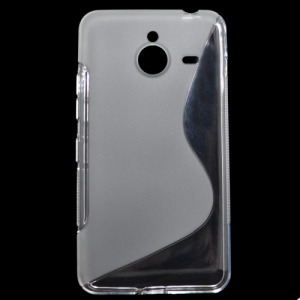 Hátlapvédő telefontok gumi / szilikon (S-line) Átlátszó [Microsoft Lumia 640 XL]