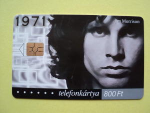 Telefonkártya, Jim Morrison / The Doors,  gyönyörű tartásban