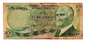 Törökország 5 Lira Bankjegy 1975 P186