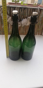 2 DB DREHER-HAGGENMACHER RÉSZVÉNY SERFŐZDE vintage régi retro csatos sörösüveg