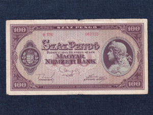 Háború utáni inflációs sorozat (1945-1946) 100 Pengő bankjegy 1945 (id63904)