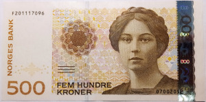 Norvégia 500 korona 2012 XF