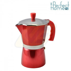 Perfect Home Kotyogós kávéfőző piros 6 személyes 10062