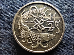 Man-sziget II. Erzsébet (1952-2022) .500 Ezüst 1/2 Penny 1980 PM (id81954) Kép