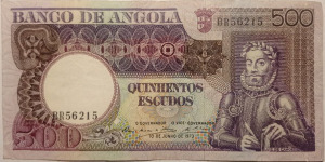 Angola 500 escudo 1973 VF