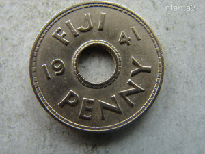 FIJI 1 PENNY, 1941. 1 DB.
