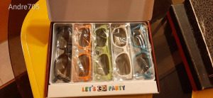 3D-szemüveg (LG) party-szett, 5 db! (Leárazva!)