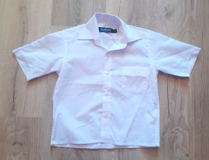 Glimmer  fehér ünneplős ing, rövid ujjú, pamut, fiúnak 110 - 116 - os Kép