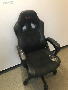 Fekete gamer szék, forgószék, irodai szék
