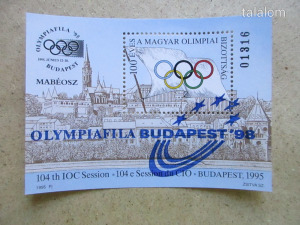 1998.  Olimpiafila I.- emlékív felülnyomattal (78) - Vatera.hu Kép