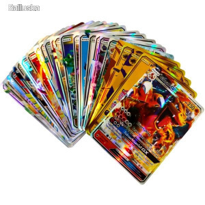 Pokémon kártya 100 db-os flash-fényes kártya