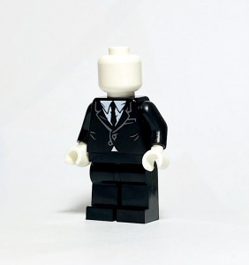 Slenderman EREDETI LEGO egyedi minifigura - Halloween - Új