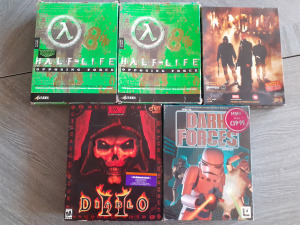 Diablo 2., Dark Forces 1., Kingpin, Half-Life Opposing Front    DOBOZOS PC játékok