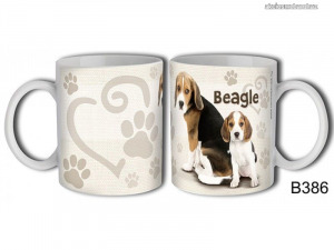 Bögre B386 Beagle kutya - Állatos bögre