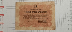 Magyarország, 15 pengő krajczárra 1849