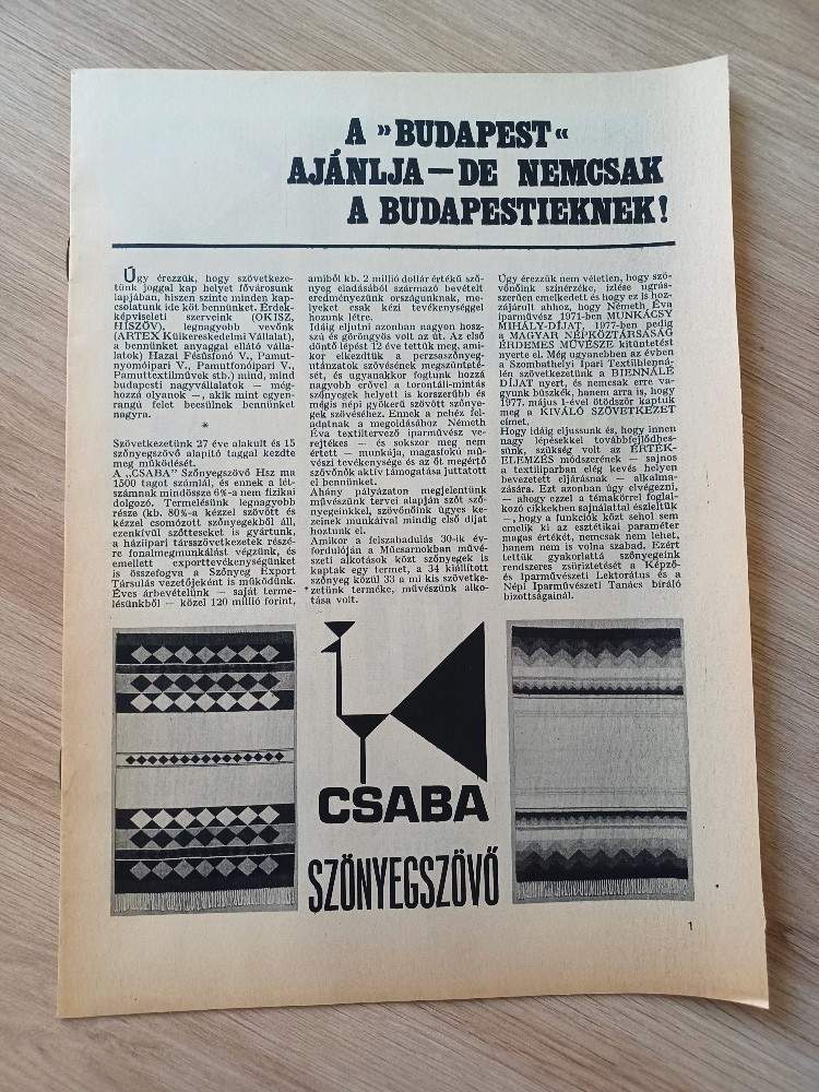 1978 MEZŐGÉP traktor nagy képes reklám oldalak és más Békés megyei cégek PR kiadványa