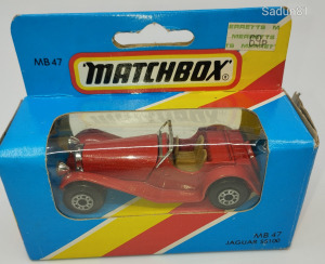Matchbox  MB-47 Jaguar SS100 Piros