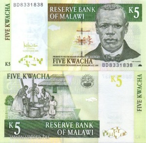 Malawi 5 kwacha 2005 UNC