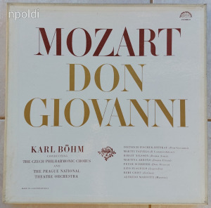 Mozart: Don Giovanni - Karl Böhm vezényel, Dietrich Fischer Dieskau énekel - 4x LP, vinyl, bakelit