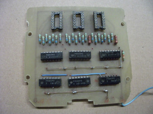 Számláló elektronika  panelje.