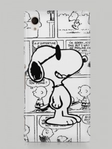 Snoopy mintás Sony Xperia M2 tok hátlap
