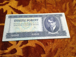 1975 -ös 500 forint -os Bankó ADY ENDRE portréjával Ritkább !!!!! (L2268)