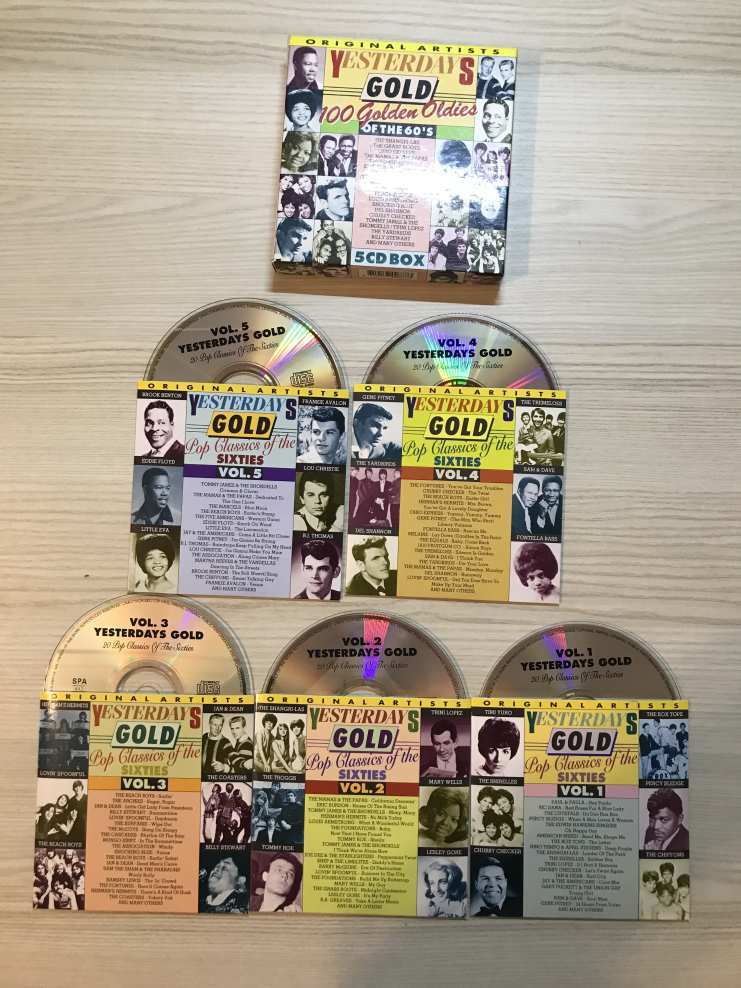 YESTERDAYS GOLD - 100 GOLDEN OLDIES OF THE SIXTIES, CD csomag
