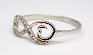 Fehér arany gyűrű (ZAL-Au 108108)